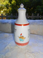 Kínai kézzel festett    porcelán palack