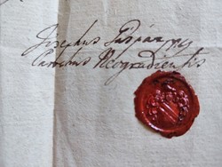 1817-es levél pecséttel