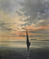 Dénes Mesterházy: sailing on Lake Balaton