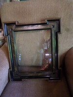 50 X44 cm, maybe Old German or Bieder picture frame. It has flaws, but it is a very massive piece.