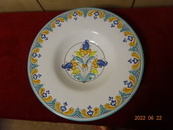 Glazed ceramic wall plate, maker: Falusi Béla potter. Vanneki! Jókai.
