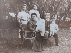 Old postcard photo postcard family photo