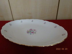 Czechoslovakian porcelain meat bowl with oval rose pattern. He has! Jókai.