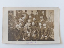 Régi képeslap fotó levelezőlap csoportkép katonák Kondoros 1921