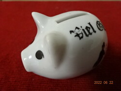 German porcelain figurine, luck pig - money box. He has! Jókai.