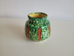 Old retro ceramic vase with mid century table decoration