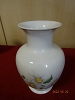 Hollóház porcelain vase with daisy pattern. He has! Jókai.