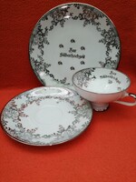 3 - piece silver - plated breakfast set with 