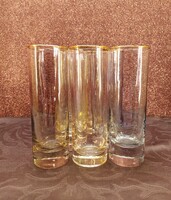 Set of 6 retro glass cups (125 ml)