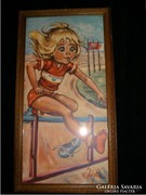 E10  JOLLY LEE AZ OLYMPIÁN IS A REMÉNY HAL MEG UTOLJÁRA- SPORTIRODA ÖRÖKÖS SZÉPSÉGE LEHET 41 X 23 CM