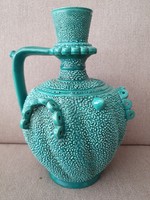 Zsolnay tiger glazed decorative jug, circa 1880, 30 cm