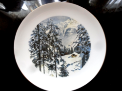 Gyűjtői Rosenthal fali tányér téli tájkép