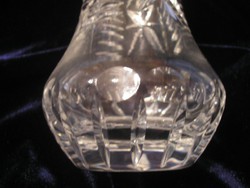 Antique, lead crystal flower vase flawlessly 18-cm