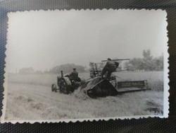Old photo farming agriculture harvest claw tractor photo