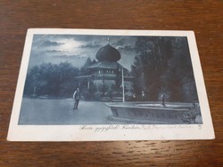 Régi képeslap 1930 Hévíz gyógyfürdő Kávéház levelezőlap