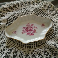 Herend bowl, pink, floral pattern