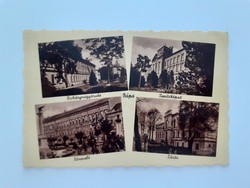 Régi képeslap 1942 Pápa Dohánynagyáruda Tanítóképző Nőnevelő Zárda fotó levelezőlap