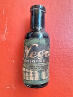 Régi címkés üveg Negro bőrfeketítős vintage palack bőrfesték