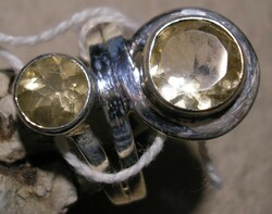 925 ezüst gyűrű, 17,9/56,2 mm  krizokolla drágakővel