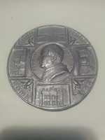 1925 Rome Holy Year Pope Pius XI Commemorative Medal, 10 cm Pax Christi in Regno Christi
