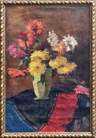 Flower still life of Gyula Bukovinszky (1903 - 1975)