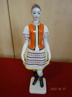 Hollóház porcelain figurine. Hungarian girl, form number: 8131. There are! Jókai.