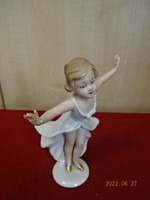 Wallendorf German powder elan figurine, dancing girl. He has! Jókai.