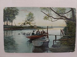 Siófok, Sió torkolata, 1911, csónak, életkép