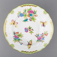 Herend Victoria Patterned Rococle Deep Plate v. # Mc1215