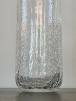 Ingrid Glas ritka,gyűjtői váza,kraklé részletekkel-25 cm
