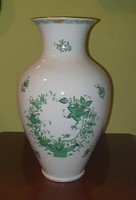 Herendi porcelán váza 32,5 cm, Indiai kosaras minta (Fleurs des Indes)