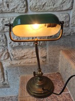 Art deco library lamp, office bank lamp, desk lamp made of copper, art noveau, art nouveau