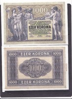 Hungary 1000 crowns replica 1919 unc