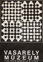Victor Vasarely : Kiállítási plakát, Vasarely Múzeum, Pécs, 1980-as évek