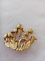 Old tulip brooch pin