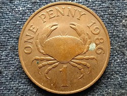 Guernsey II. Erzsébet rák 1 penny 1986 (id50118)