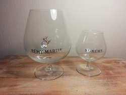 Remy martin and st remy glass glasses