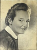 1J340 révay gy. : Portrait of a young woman 1952