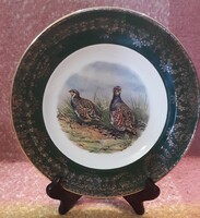 Imperial bird hunting decorative plate, porcelain bowl (m2667)
