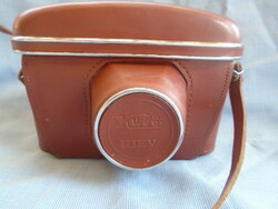 Old Kiev camera in leather case, collector's item