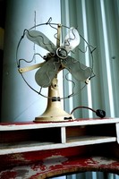 Kuriózum! Antik 30-as évek Siemens-Schuckert Bauhaus asztali ventillátor steampunk