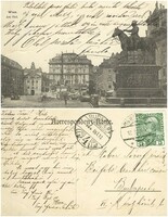 Régi képeslap - Bécs Am Hof 1912