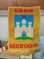 Alba Regia Székesfehérvár dísz szőnyeg retro falidísz