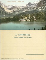 Régi képeslap - Tátra Poprádi tó