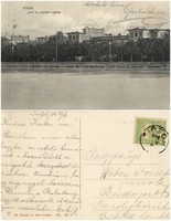 Old postcard - Siófok sio and wave wave szállok 1908