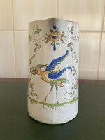 Wonderful french hand painted porcelain jug spout