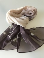 Tulip pattern, gradient scarf, 154 x 37 cm