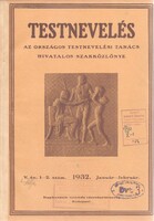Mártonffy Miklós: Testnevelés  1932