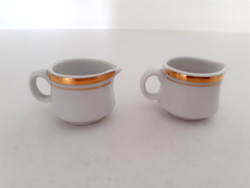 Retro 2 db Alföldi porcelán mini tejszín kiöntő