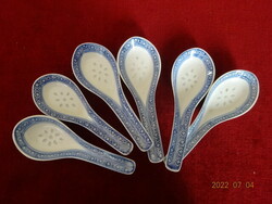 Chinese porcelain rice grain spoon, length 14 cm. He has! Jokai.